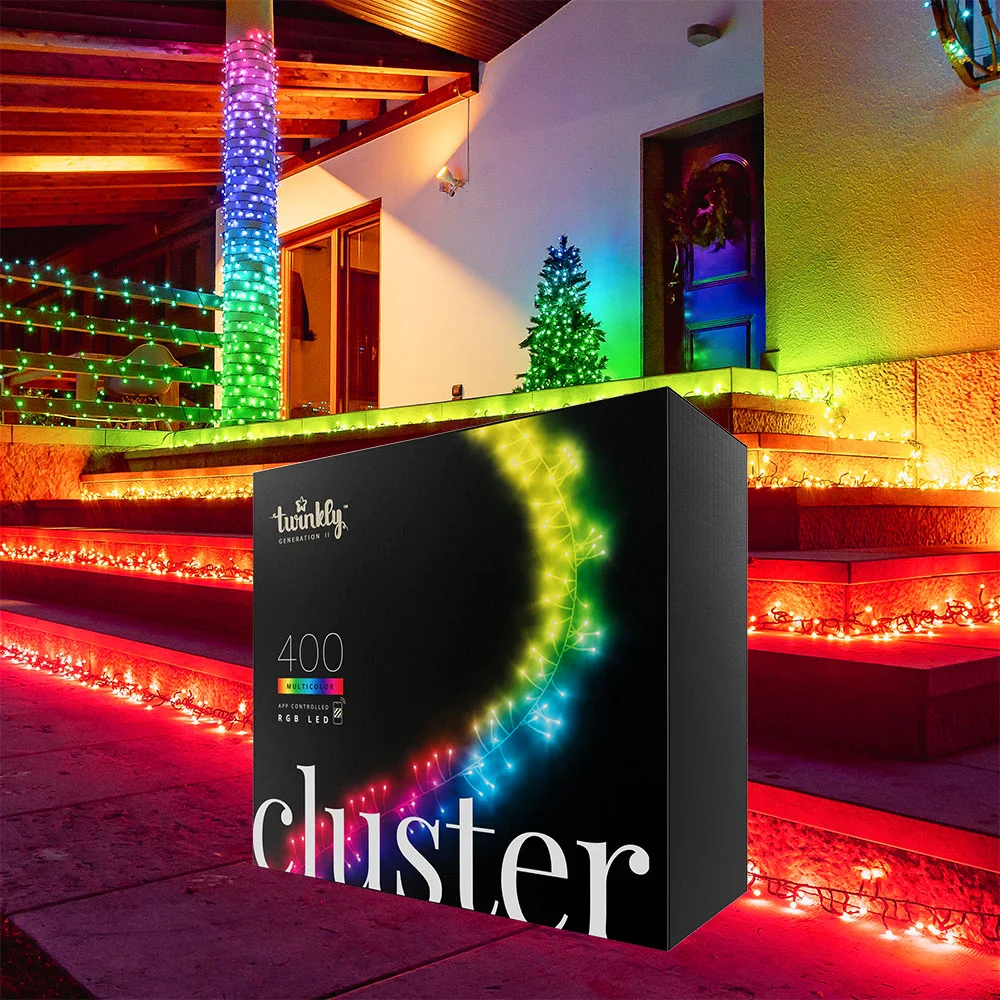 Twinkly 400 multicolour cluster Christmas lights