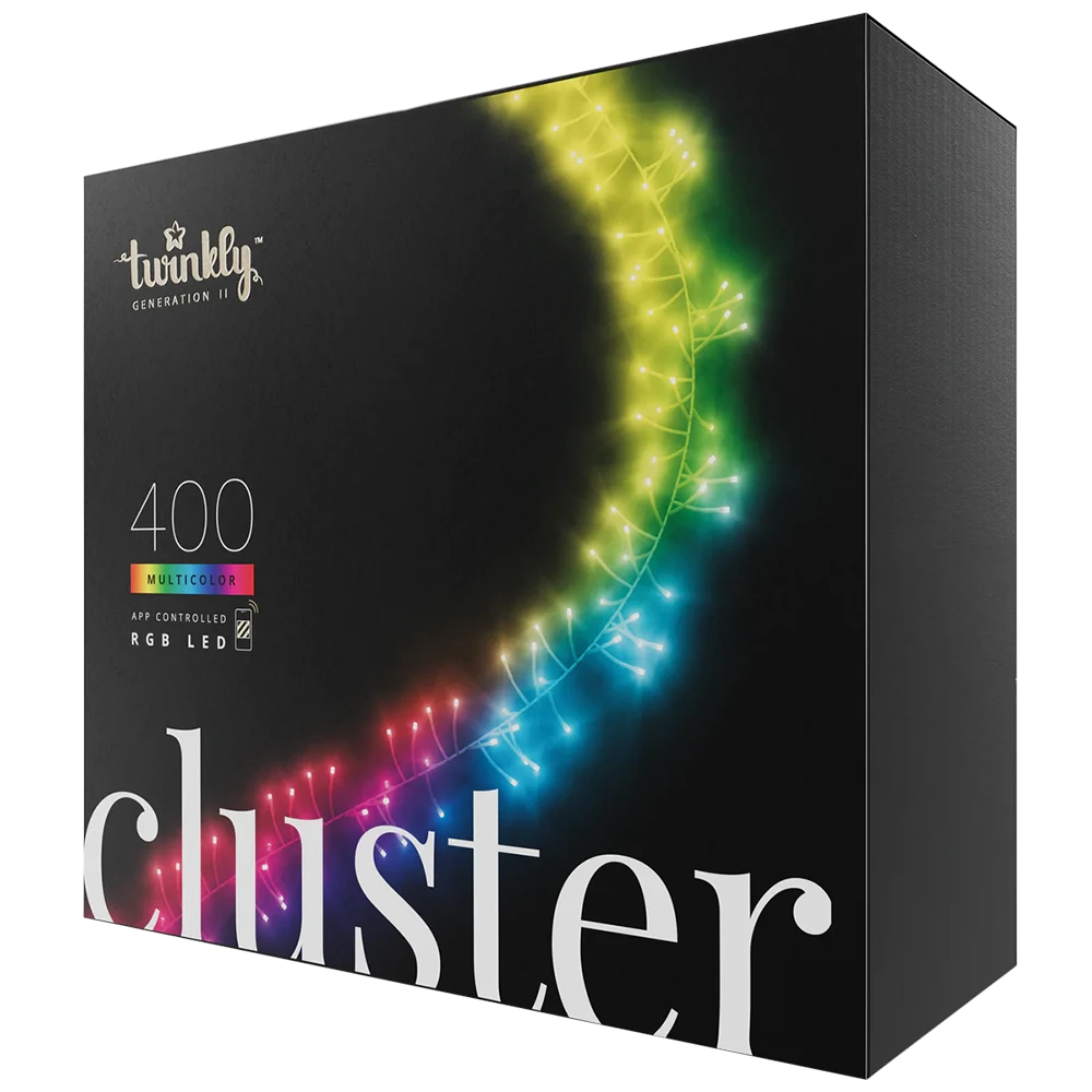 Twinkly 400 multicolour cluster Christmas lights