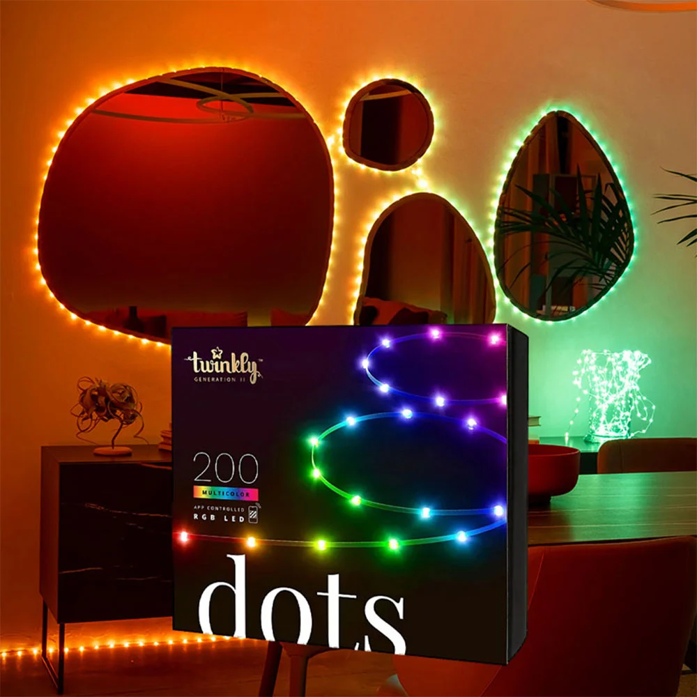 Twinkly dots 200 multicolour LED light string