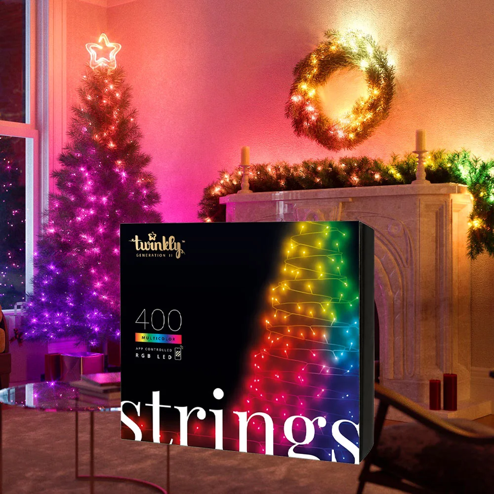 Twinkly smart 400 multicolour LED Christmas string lights