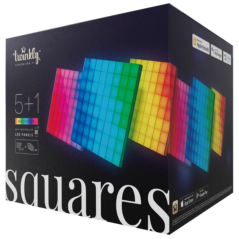 Twinkly 5 + 1 Multicolour LED Panel Squares